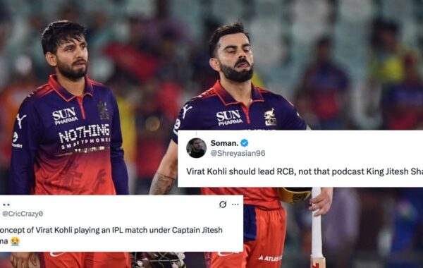 1779011897471 Fans slam RCB for ignoring Virat Kohli as Jitesh Sharma replace Rajat Patidar as captain