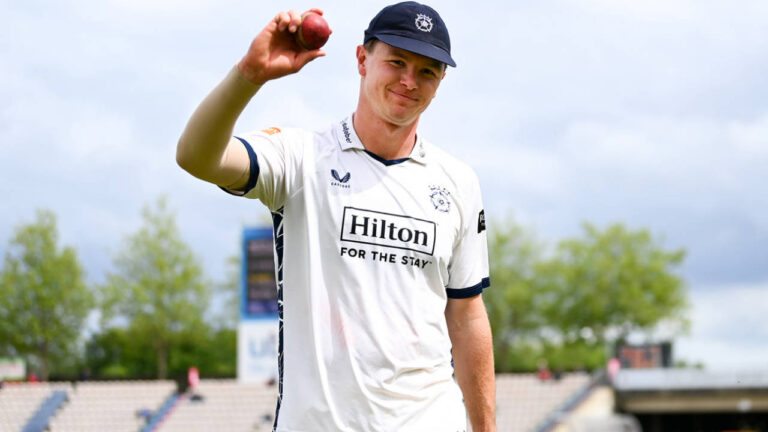 Sonny Baker Shines with Five-Wicket Haul in Tense Hampshire vs Nottinghamshire Clash