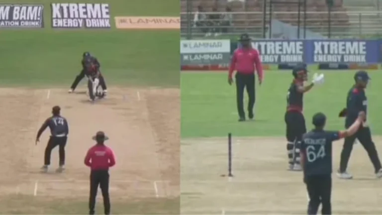 Rohit Paudel’s Angry Outburst Following Controversial LBW Decision Against USA