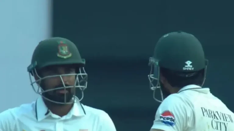 BAN vs PAK Test: Litton Das and Mohammad Rizwan Involved in Heated Altercation