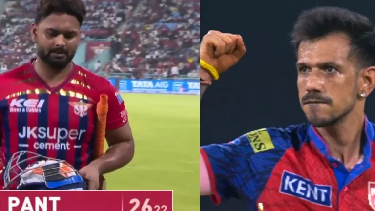 Yuzvendra Chahal Strikes: LSG Skipper Rishabh Pant Falls in Crucial Clash