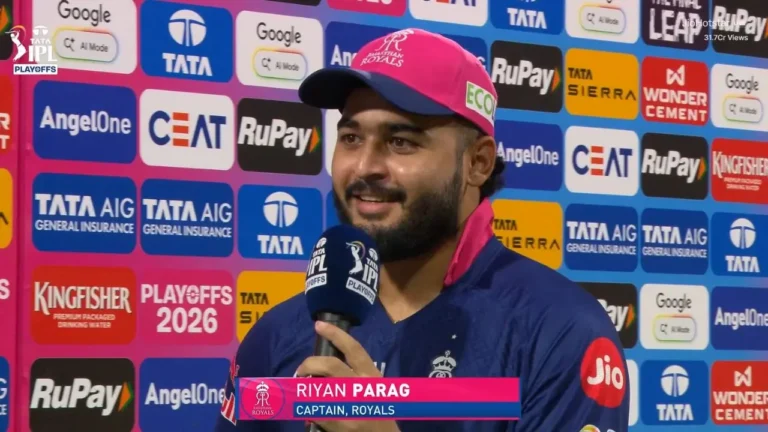 “Should have got 260”: Riyan Parag sets insanely high standards after RR storm i – Riyan Parag Sets High Standards as Rajasthan Royals Reach IPL 2026 Qualifier 2