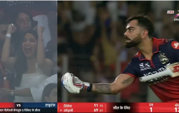 watch virat kohli and anushka sharma go berserk as title winning six seals ipl 2026 final