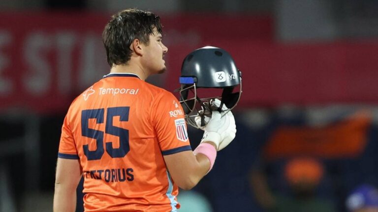 Pretorius’ maiden T20 century consolidates Unicorns’ top spot in MLC 2026
