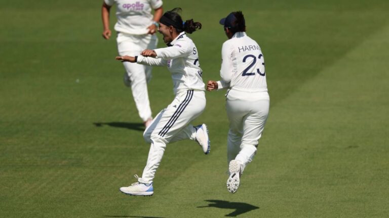India crush England to claim historic victory in the first women’s Test at Lord’
