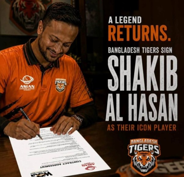 Shakib Al Hasan Named Bangladesh Tigers Captain for Asian Legends League: A Star Returns