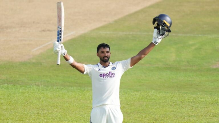 Padikkal’s maiden century leads India’s dominance in Galle